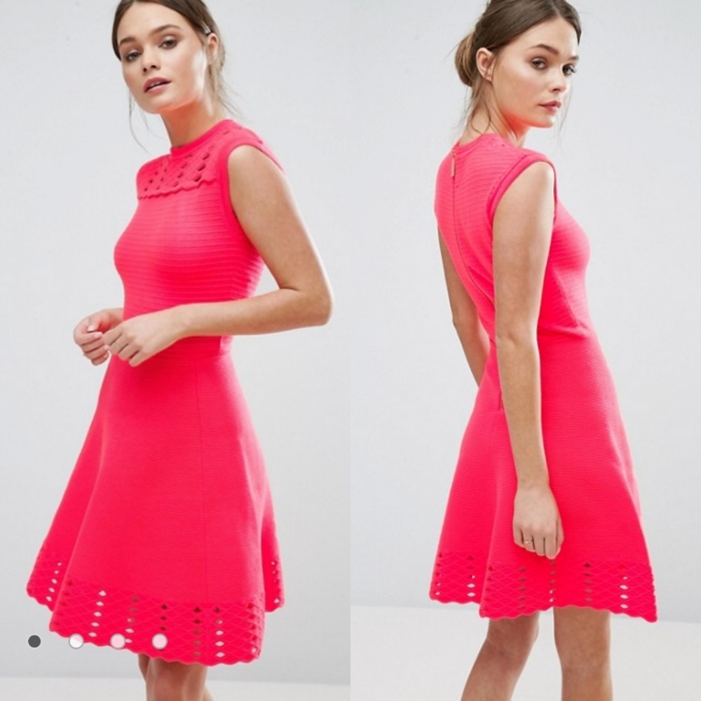 Ted Baker Zaralie Skater Dress size 1 XS